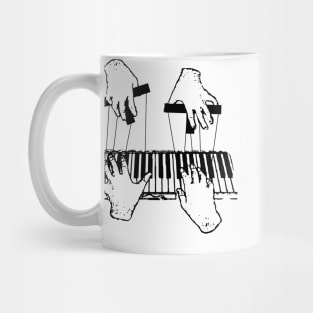 Funny Piano Teacher and Piano Student Mug